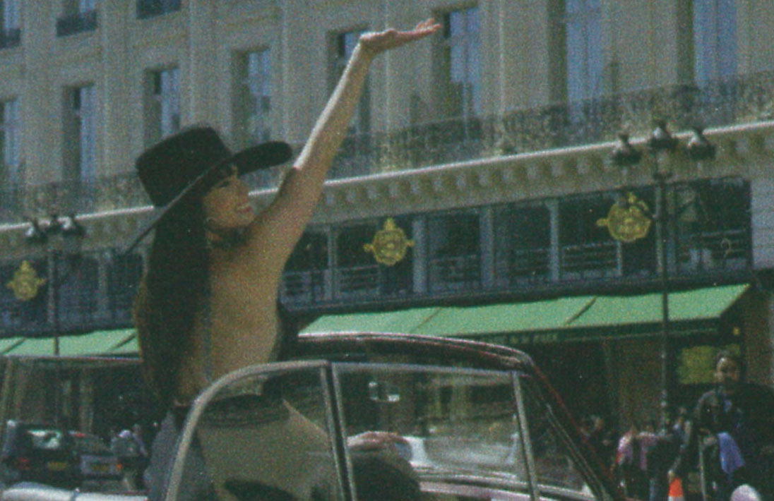 from French 'Vogue', June 2003 - filming Givenchy commercial in Paris