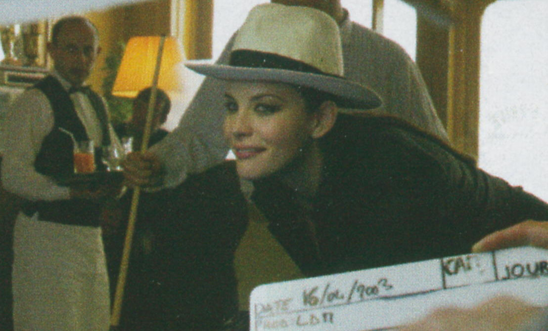 from French 'Vogue', June 2003 - filming Givenchy commercial in Paris
