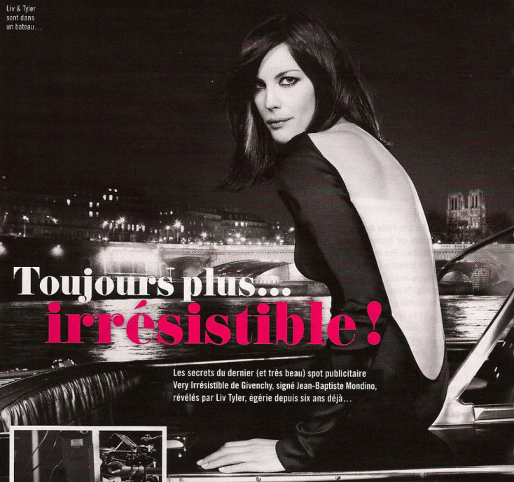 filming 'Very Irresistible Givenchy' TV commercial