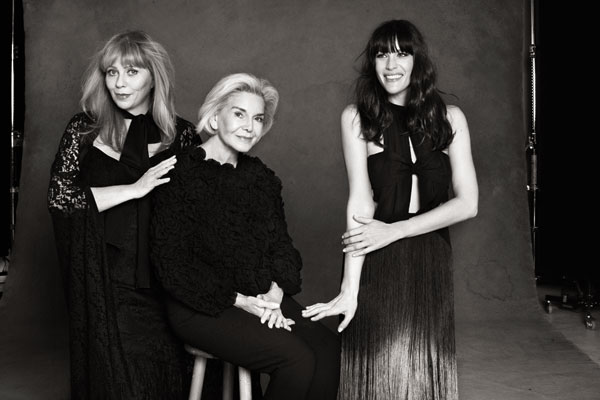 with mom Bebe Buell and grandmother Dorothea Johnson