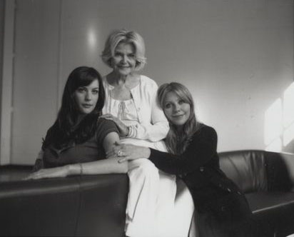 with grandmother Dorothea Johnson and mom Bebe Buell