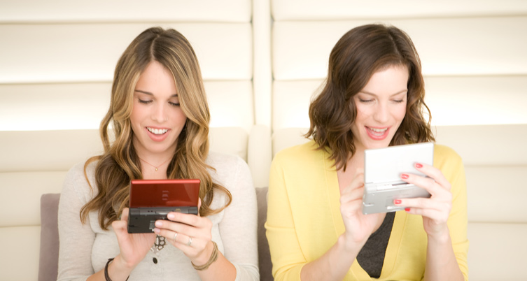 Filming commercial for "New Mystery Case Files: MillionHeir" game, with sister Chelsea Tyler