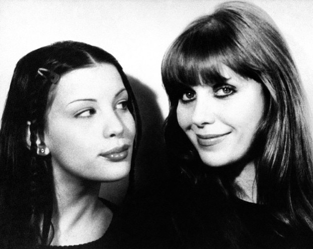 with mom Bebe Buell