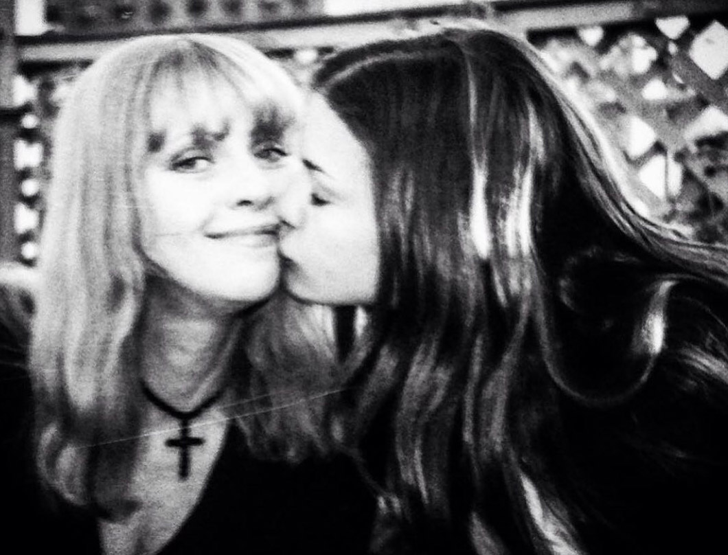 with mom Bebe Buell, from Bebe Buell's Instagram