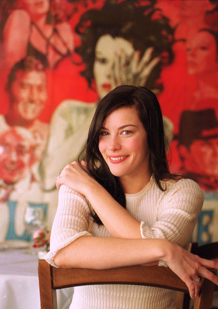 Liv Tyler photographed at Da Silvano, a restaurant in New York City, April 4, 2001.