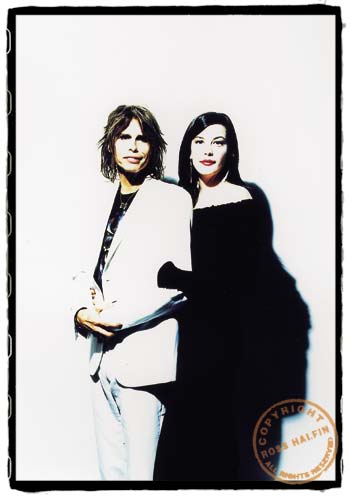 with dad - Steven Tyler (picture by Ross Halfin)