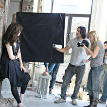 from the photoshoot in New York