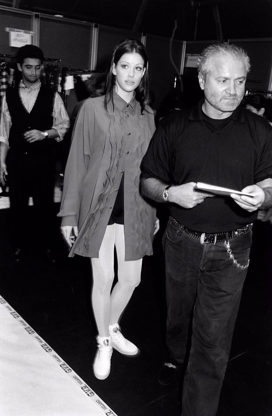 with Gianni Versace, Courtesy of Aerocr Instagram
