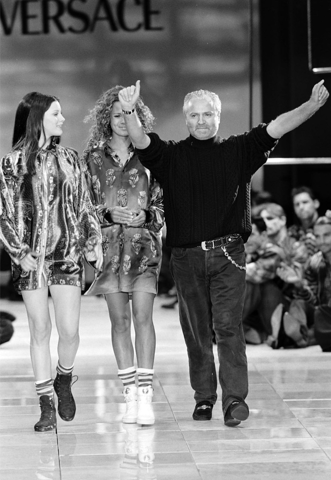 with Gianni Versace, Courtesy of Aerocr Instagram