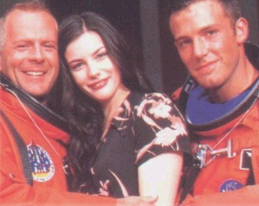 with Bruce Willis and Ben Affleck