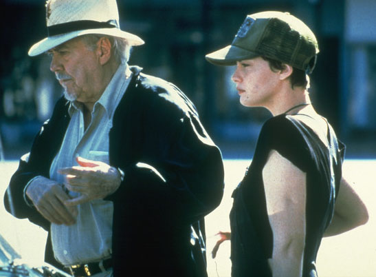 On the set - with Robert Altman