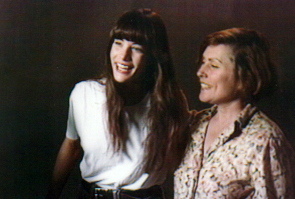 On the set - with Debbie Harry