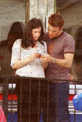 On the set - with Ben Affleck