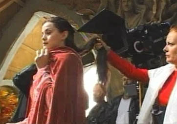 On the set