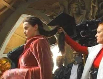 On the set