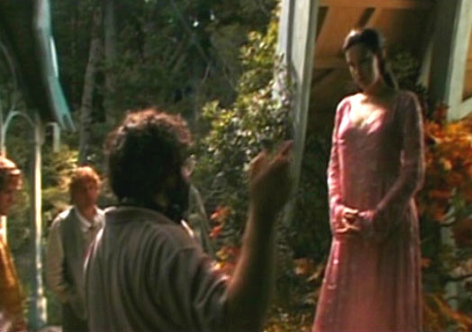On the set - with Peter Jackson