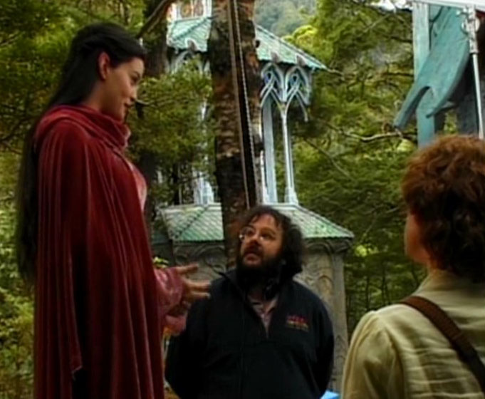 On the set - with Peter Jackson
