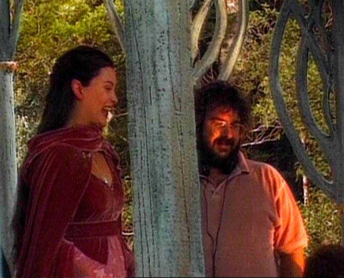 On the set - with the director Peter Jackson