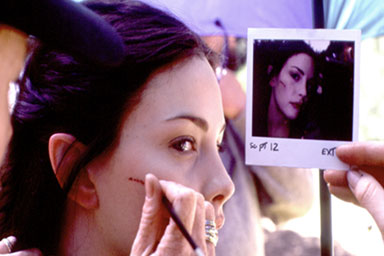 Getting makeup