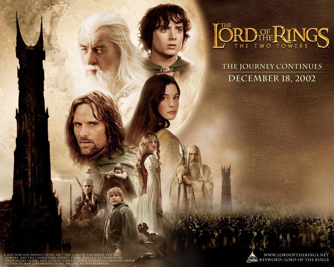 The Two Towers Poster