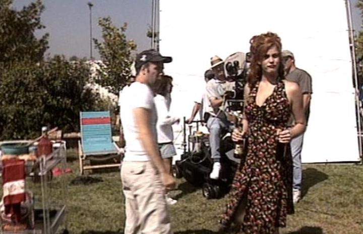 On the set - with director Harald Zwart