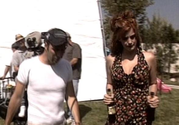 On the set - with director Harald Zwart