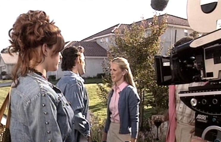 On the set - with Matt Dillon and Andrea Bendewald