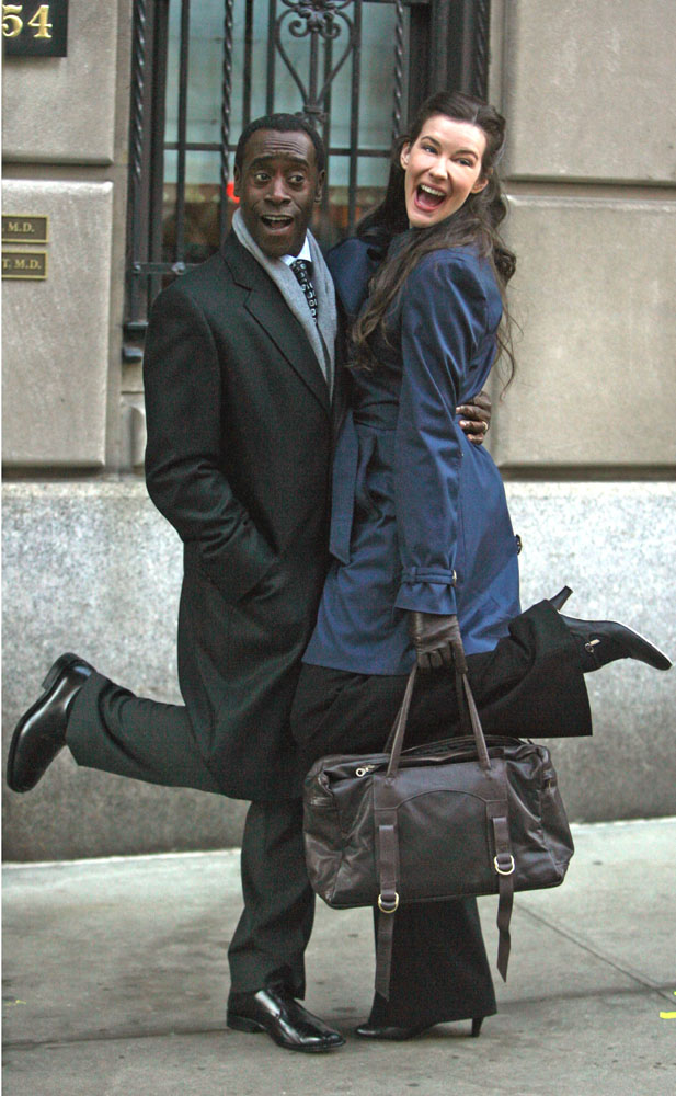 On the set with Don Cheadle, March 4th 2006