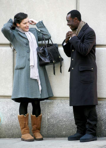 On the set with Don Cheadle, March 4th 2006