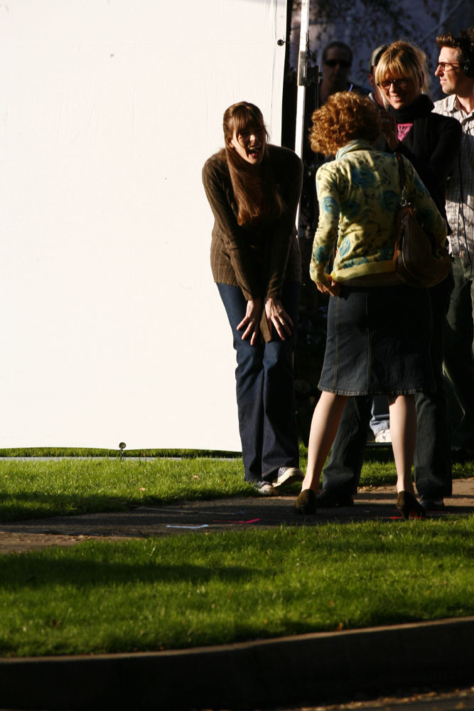 On the set with Diane Keaton, February 2nd 2007