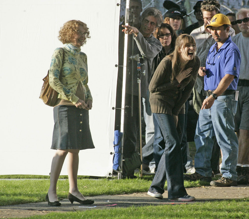 On the set with Diane Keaton, February 2nd 2007