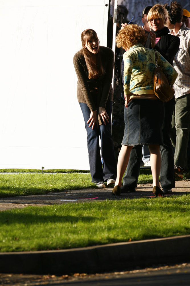 On the set with Diane Keaton, February 2nd 2007