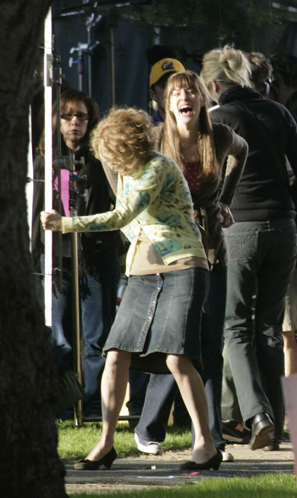 On the set with Diane Keaton, February 2nd 2007