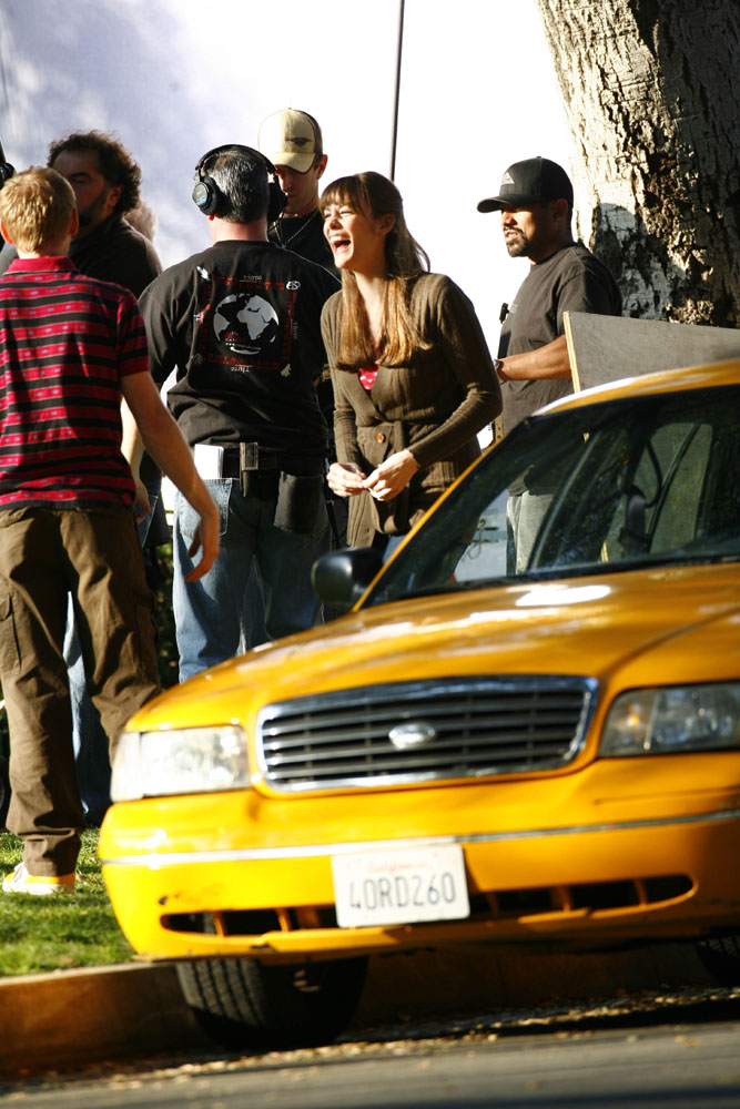 On the set with Mike White, February 2nd 2007