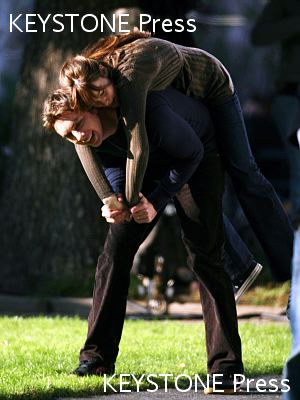 On the set with Dax Shepard, February 2nd 2007