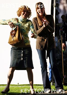 On the set with Diane Keaton, February 2nd 2007