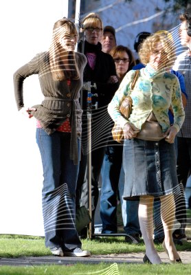 On the set with Diane Keaton, February 2nd 2007