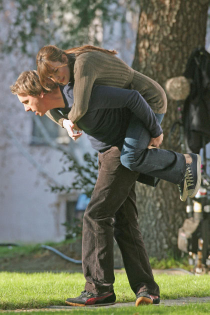 On the set with Dax Shepard, February 2nd 2007