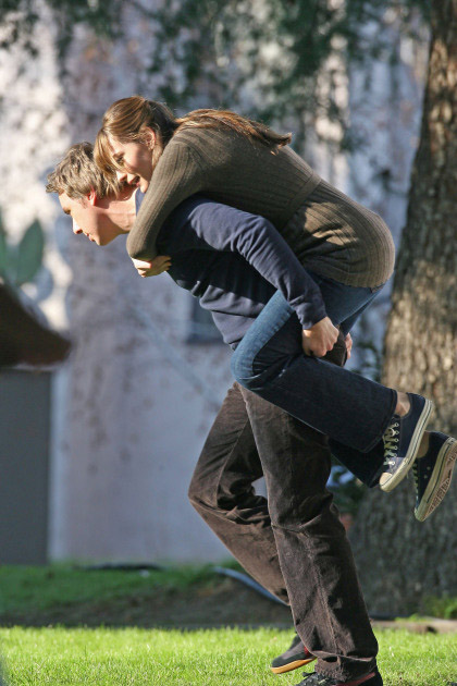 On the set with Dax Shepard, February 2nd 2007