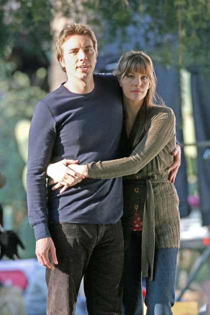 On the set with Dax Shepard, February 2nd 2007