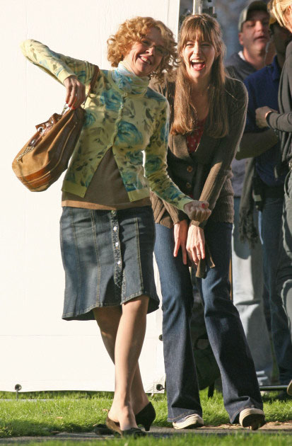 On the set with Diane Keaton, February 2nd 2007