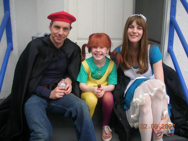 On the set with Dax Shepard, February 9th 2007