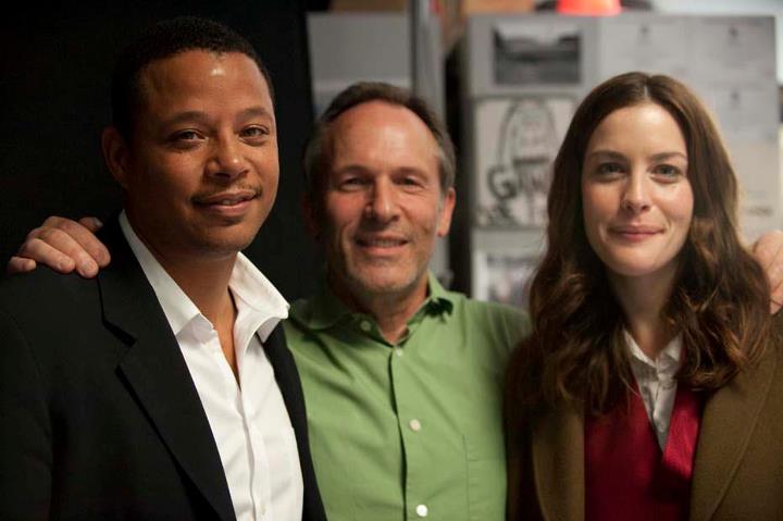 On the set - with Terrence Howard and Matthew Chapman