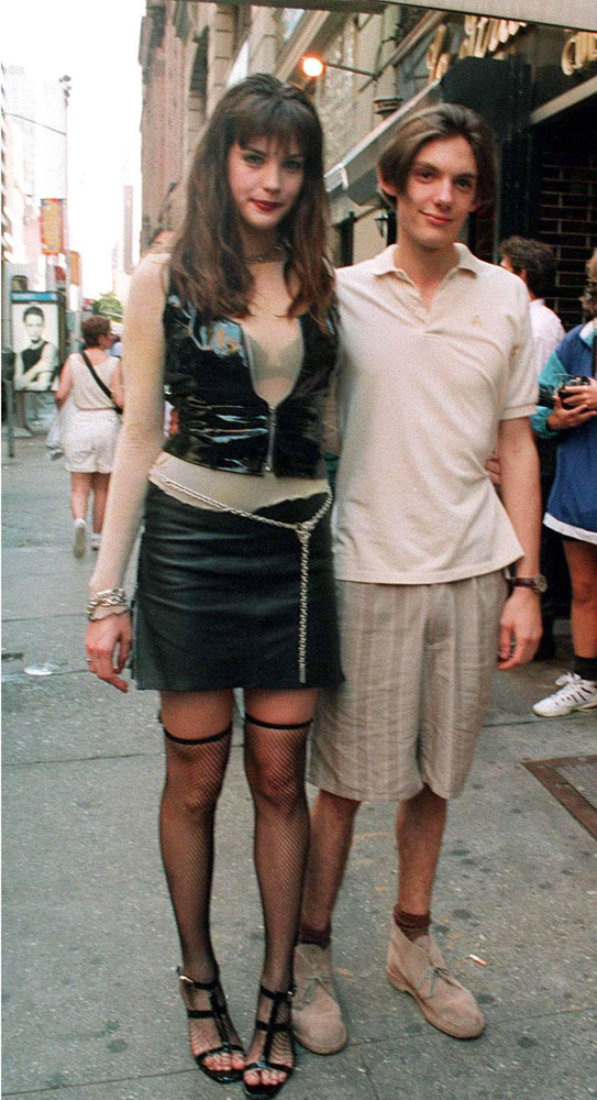 with Lukas Haas - at 'Everyone Says I Love You' filming (was cut from the movie eventually), 1996