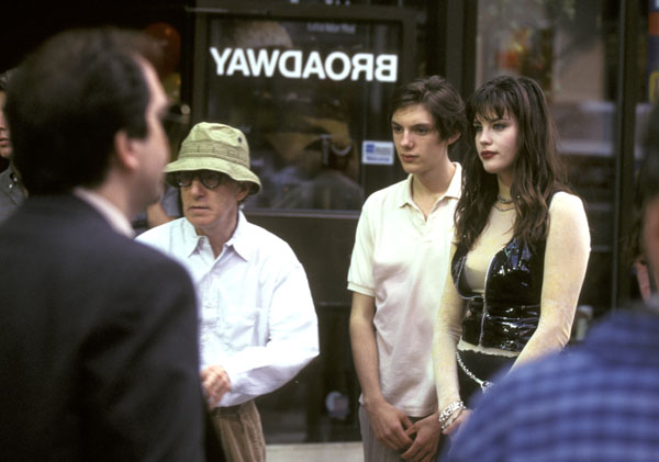 with Woody Allen and Lukas Haas