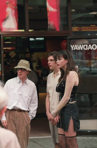 with Woody Allen and Lukas Haas