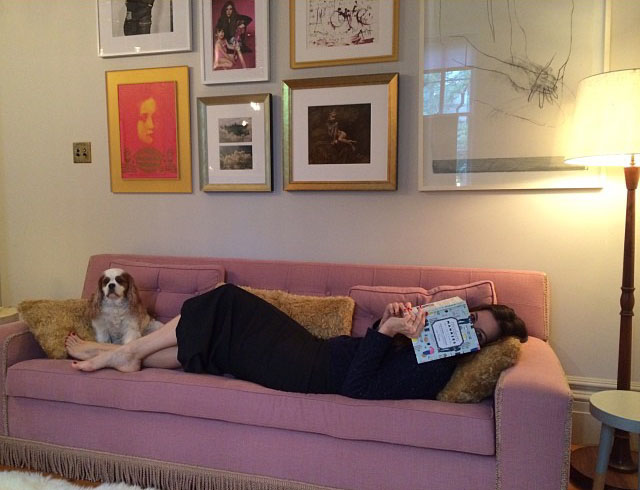 Reading Moder Manners - with Neal, from Liv's Instagram