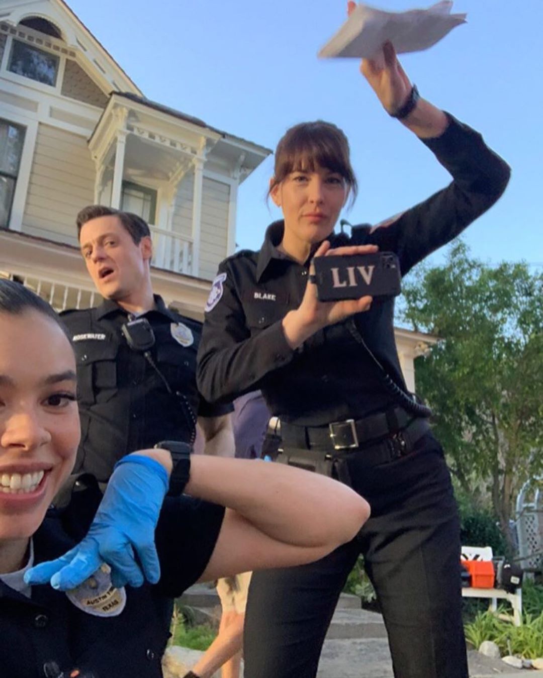 with Brianna Baker and Mark Elias, from 911lonestar.arb Instagram