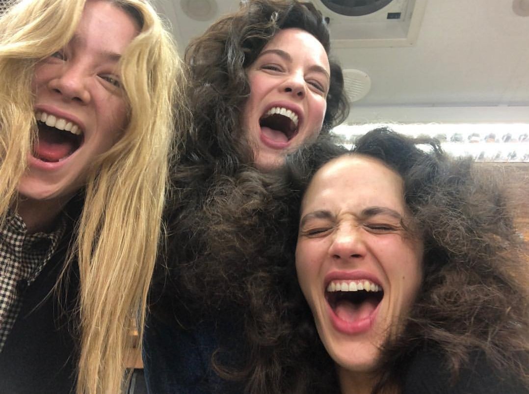 with Eloise Smyth and Jessica Brown Findlay, from fitzwells' Twitter