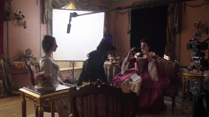 with Jordon Stevens and Kate Fleetwood, from HarlotsonHulu's Instagram
